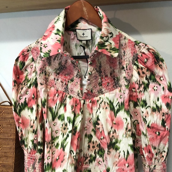 Tuckernuck Floral Blouse NWTs - Picture 1 of 5